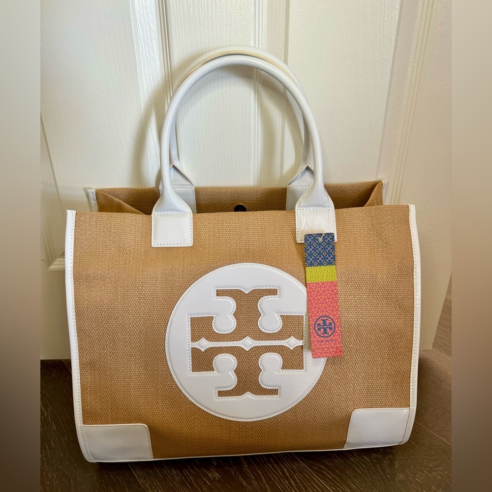 Tory Burch Ella canvas tote (New with tag)